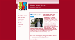 Desktop Screenshot of marionmusicstudio.net
